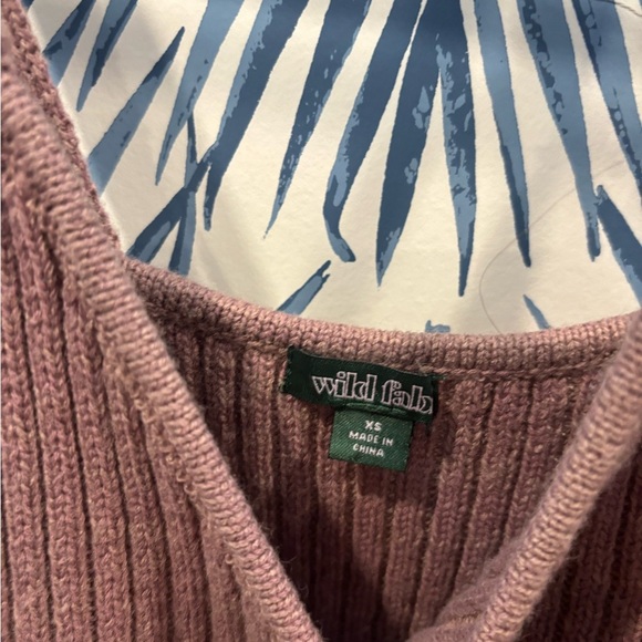 Wild Fable Ribbed Knit Tank Top - Mauve XS - Picture 3 of 5